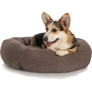 Cama Pacco Puppy Nala Redonda Boucle Marrom para Cães e Gatos - Tam. G