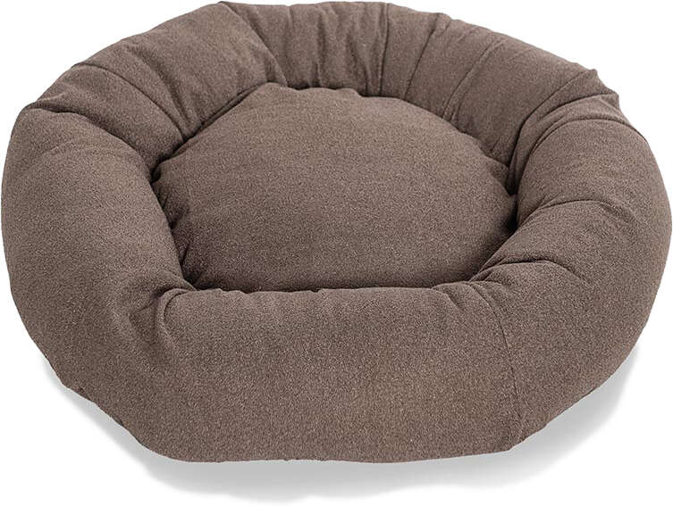 Cama Pacco Puppy Nala Redonda Boucle Marrom para Cães e Gatos - Tam. G