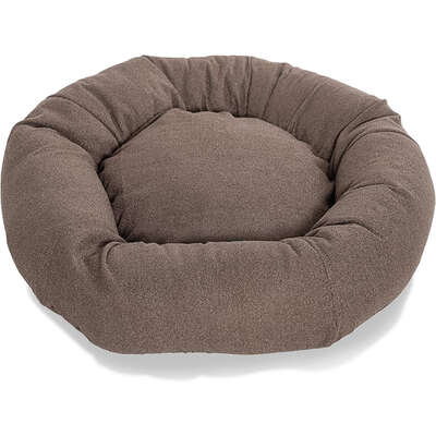 Cama Pacco Puppy Nala Redonda Boucle Marrom para Cães e Gatos