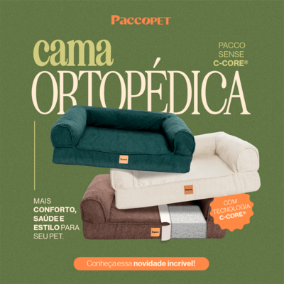 Cama Pacco Puppy Sense Boucle Canella C-Core para Cães e Gatos