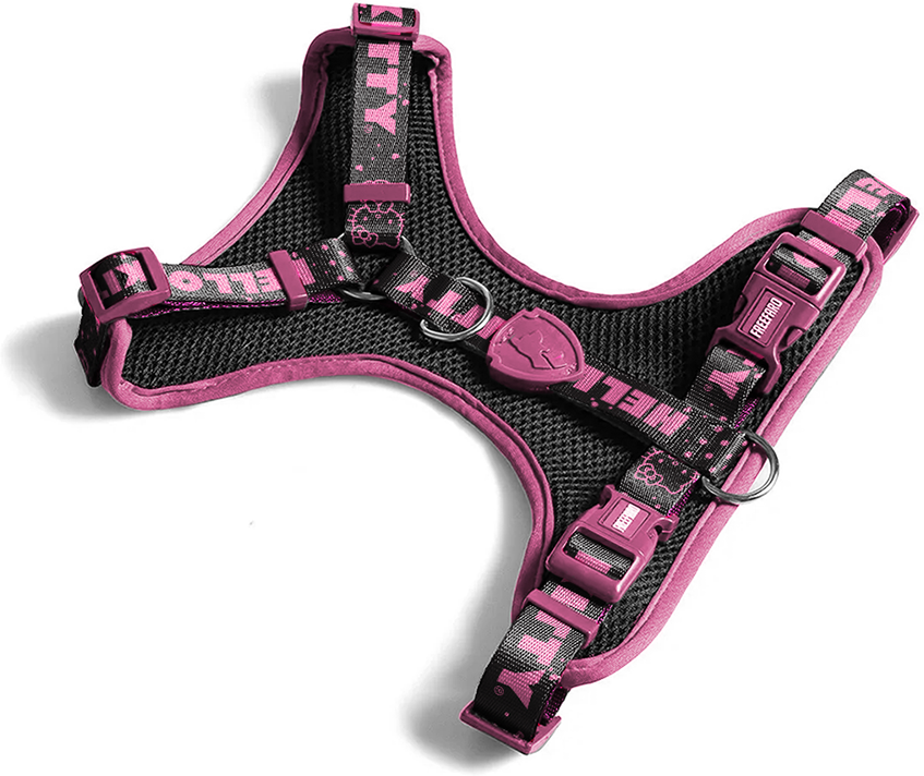 Peitoral Air Freefaro Hello Kity Black para Cães e Gatos - Tam. M