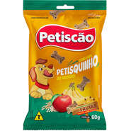 Petisquinho Mastigável Petiscão para Cães sabor Frutas - 60 g