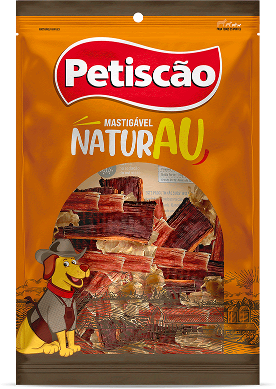 Petisco Mix Pontas Naturais Petiscão para Cães sabor Defumado - 500 g