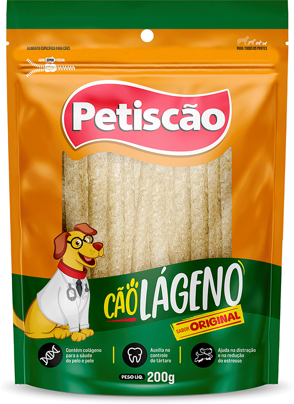 Petisco Cãolágeno Petiscão sabor Original - 200 g