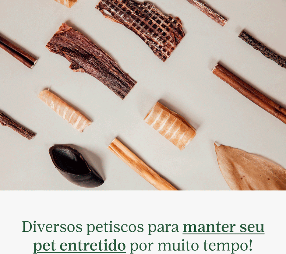 Petisco Mastigável Liva Natural Esôfago Bovino para Cães - 10 Unidades