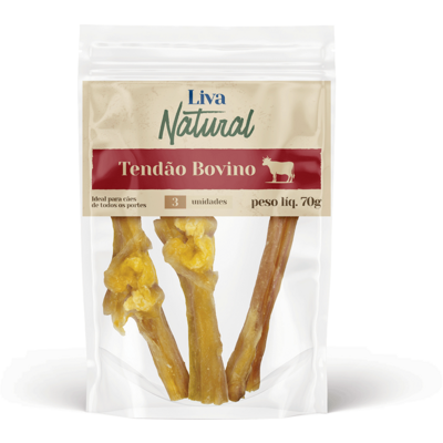 Petisco Mastigável Liva Natural Tendão Bovino para Cães