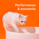 Granulado Higiênico de Tofu com Areia Mineral Meau para Gatos