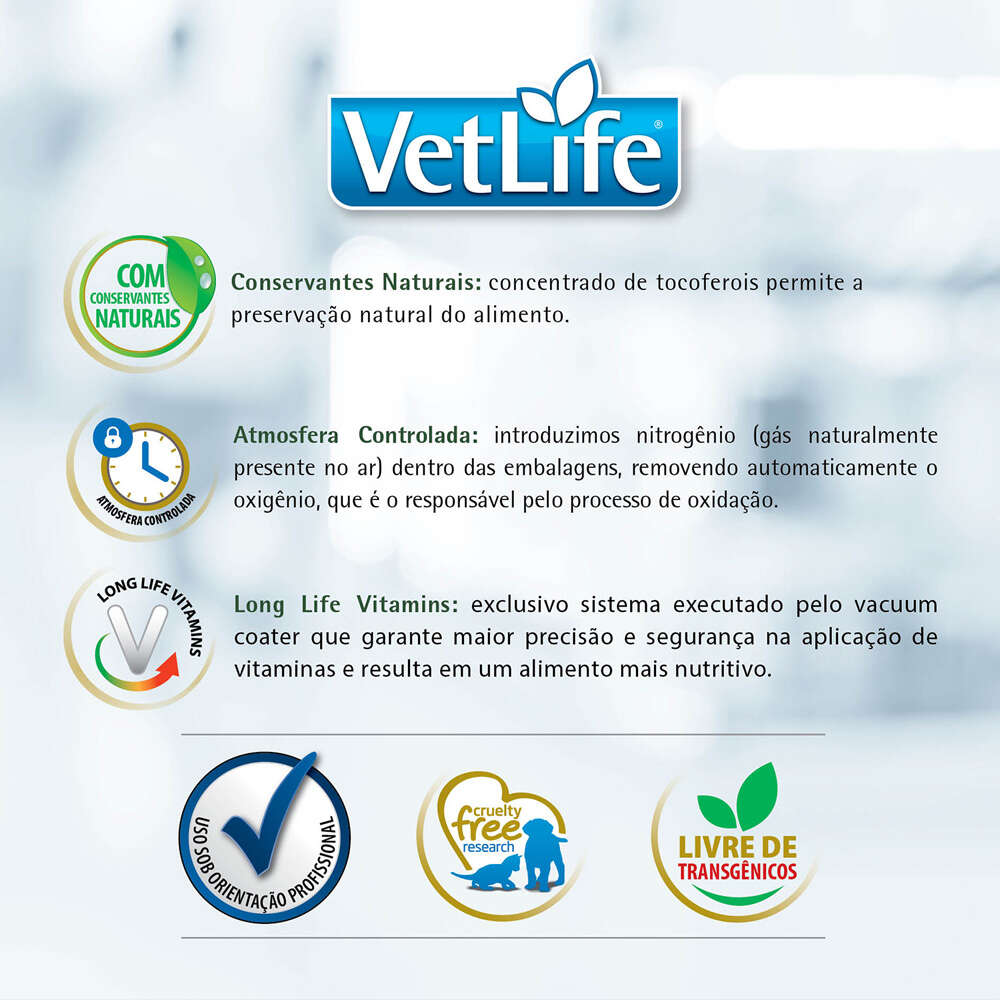 Ração Seca Farmina Vet Life Natural Hypoallergenic Pork e Potato para Cães Adultos Raças Mini e Pequena - 2Kg