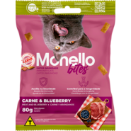 Petisco Mon Bites Monello Imunidade para Gatos Adultos sabor Frango e Blueberry - 80 g