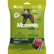 Petisco Mon Bites Monello Saúde Digestiva para Cães Adultos Raças Mini e Pequena sabor Carne e Alecrim - 100 g