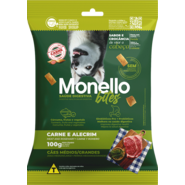 Petisco Mon Bites Monello Saúde Digestiva para Cães Adultos Raças Média e Grande sabor Carne e Alecrim - 100 g