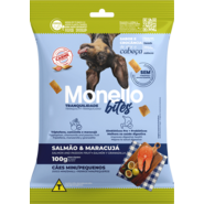Petisco Mon Bites Monello Tranquilidade para Cães Adultos Raças Mini e Pequena sabor Salmão e Maracujá - 100 g