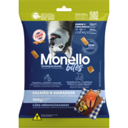 Petisco Mon Bites Monello Tranquilidade para Cães Adultos Raças Média e Grande sabor Salmão e Maracujá - 100 g
