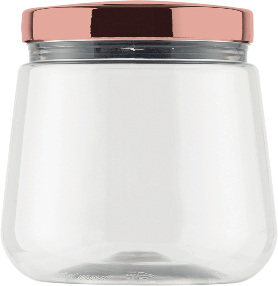 Pote Organizador Industria Bandeirante Metal Rosé - 1200 mL