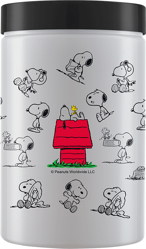 Pote Organizador Industria Bandeirante Snoopy Branco - 1500 mL