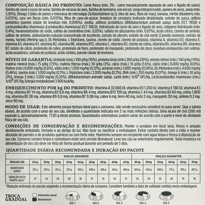 Ração Seca Bionatural Prime Adultos para Cães Filhotes Raças Grandes e Gigantes sabor Cordeiro