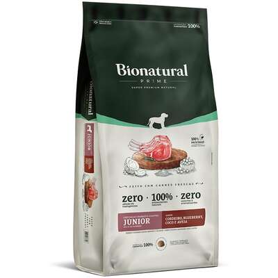 Ração Seca Bionatural Prime Júnior para Cães Filhotes Raças Grandes e Gigantes sabor Cordeiro