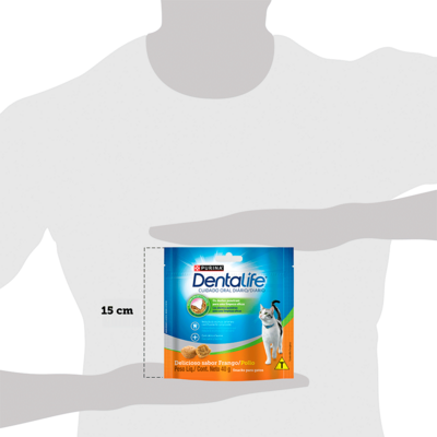 Petisco Purina DentaLife DentaLife para Gatos Adultos Sabor Frango