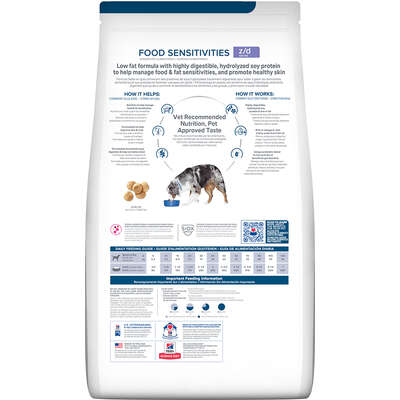 Ração Seca Hill's Prescription Diet z/d Food Sensitivities com Baixo Nível de
