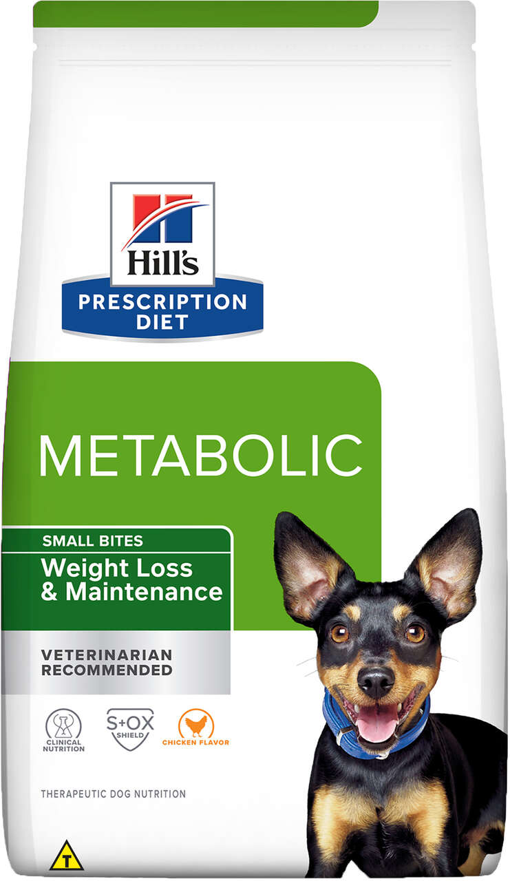 Ração Seca Hill’s Prescription Diet Metabolic Obesidade para Cães Adultos e Sênior Raças Pequenas sabor Frango - 1,5Kg