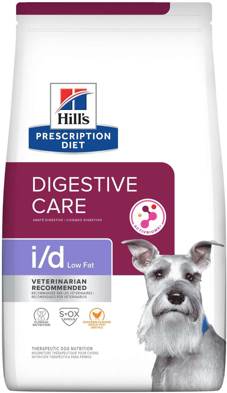 Ração Seca Hill's Prescription Diet i/d Cuidado Gastrointestinal para Cães Adultos sabor Frango - 3,85Kg