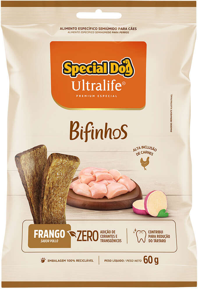 Bifinho Special Dog Ultralife para Cães sabor Frango - 60 g