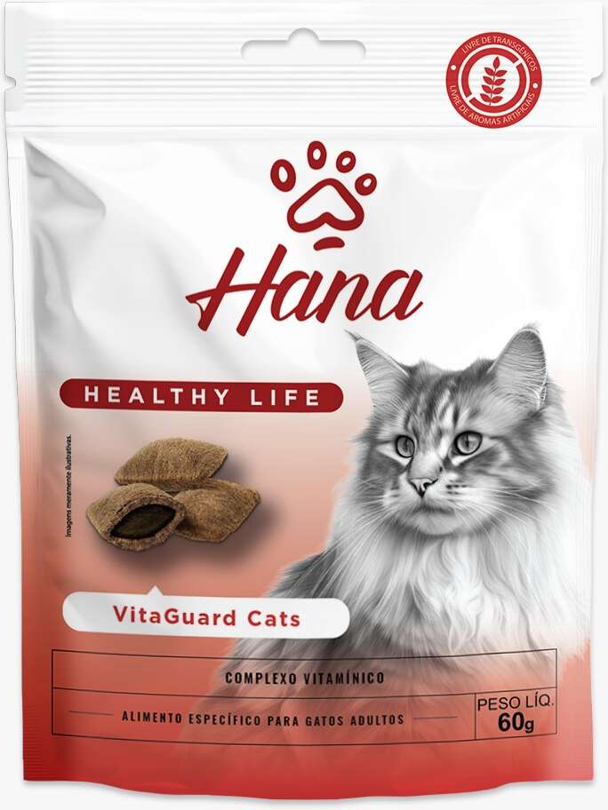Snack Hana Healthy Life Vitaguard Cats Adultos - 60 g
