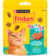 Petisco Purina Friskies Party Mix para Gatos Adultos Sabor Salmão - 40 g