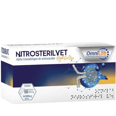 Suplemento Alimentar Omnilab Nitrosteril Vet Hign End Line para Cães e Gatos