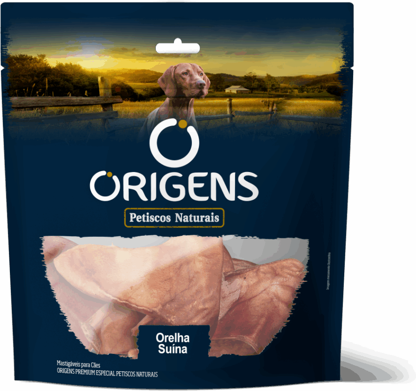 Petisco Natural Orelha Suina Origens para Cães - 40 g
