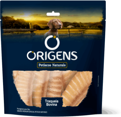 Petisco Natural Traqueia Bovina Origens para Cães - 35 g