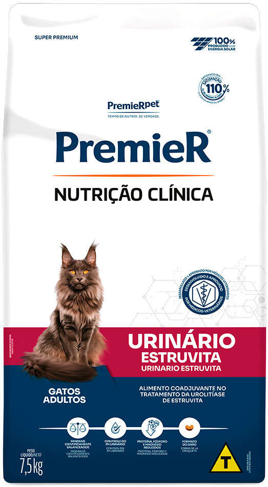 Ração Seca Premier Pet Nutrição Clínica para Gatos Adultos - 7,5Kg
