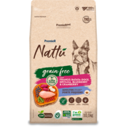 Ração Seca Premier Pet Nattú Grain Free para Cães Adultos Raça Pequena sabor Frango e Vegetais - 10,1Kg