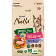 Ração Seca Premier Pet Nattú Grain Free para Cães Adultos Raça Pequena sabor Frango e Vegetais - 2,5Kg