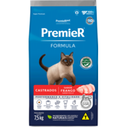 Ração Seca Premier Pet Formula para Gatos Castrados sabor Frango - 7,5Kg