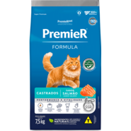 Ração Seca Premier Pet Formula para Gatos Castrados sabor Salmão - 7,5Kg