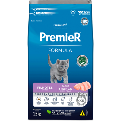 Ração Seca Premier Pet Formula para Gatos Filhotes sabor Frango