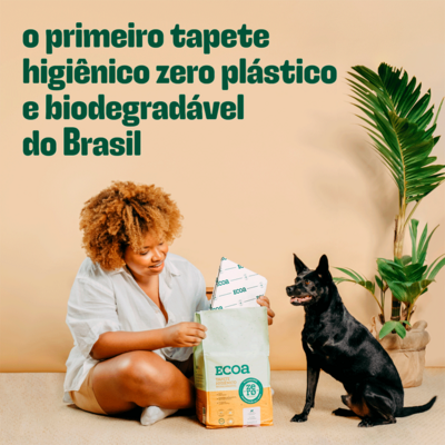 Tapete Higiênico Biodegradável Ecoa para Cães