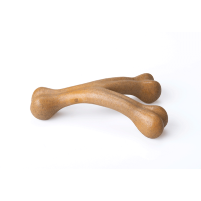 Brinquedo Mordedor Ecoa Osso Fibra de Bambu para Cães