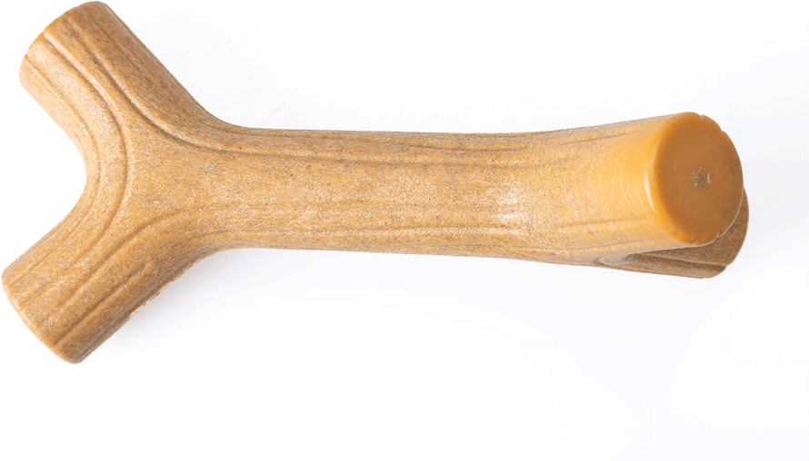 Brinquedo Mordedor Ecoa Graveto Fibra de Bambu para Cães - Tam. P