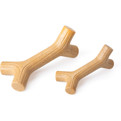 Brinquedo Mordedor Ecoa Graveto Fibra de Bambu para Cães