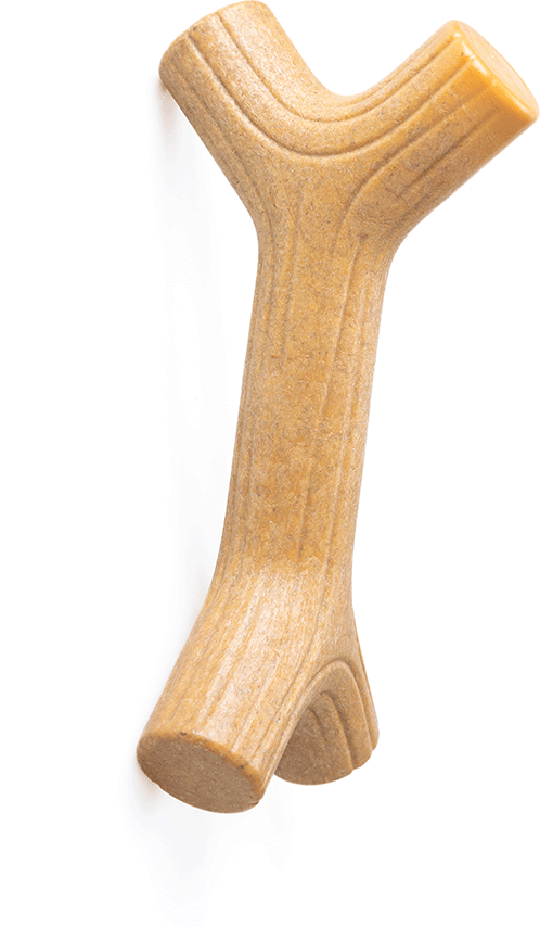 Brinquedo Mordedor Ecoa Graveto Fibra de Bambu para Cães - Tam. P