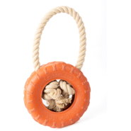 Brinquedo Mordedor Future Pet Pneu de Borracha Natural com Corda para Cães - Tam. G
