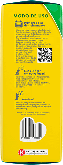 Tapete Higiênico Kelco Keldog Slim Ultra Dry Eco Perfumado - 30 unidades