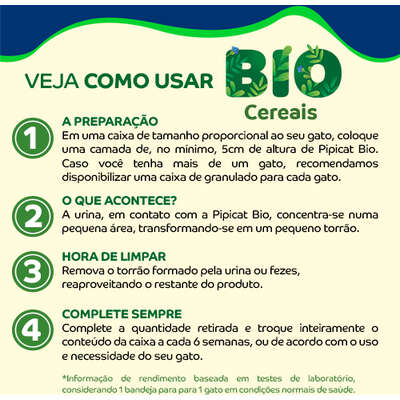 Granulado Sanitário Pipicat Bio Cereais
