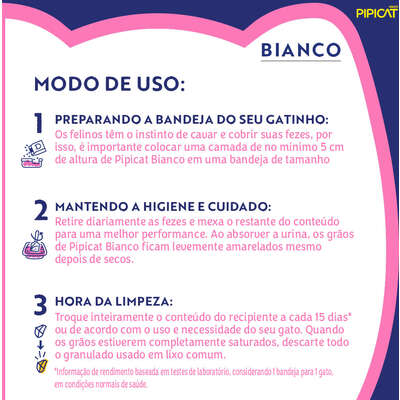 Granulado Sanitário Pipicat Bianco Sensitive