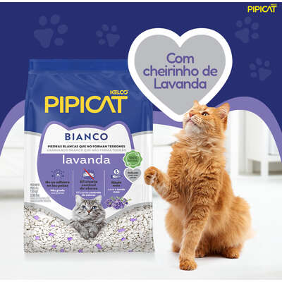 Granulado Sanitário Pipicat Bianco Lavanda