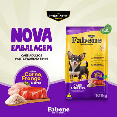 Ração Seca Fabene Premium Especial para Cães Raças Pequenas e Miniaturas