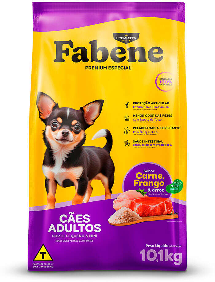 Ração Seca Fabene Premium Especial para Cães Raças Pequenas e Miniaturas - 10,1Kg