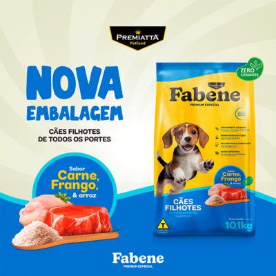 Ração Seca Fabene Premium Especial para Cães Filhotes e Raças Pequenas